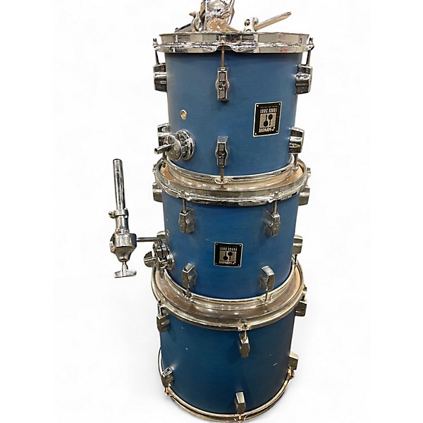 Used SONOR 4 Piece Force 2001 Blue Drum Kit