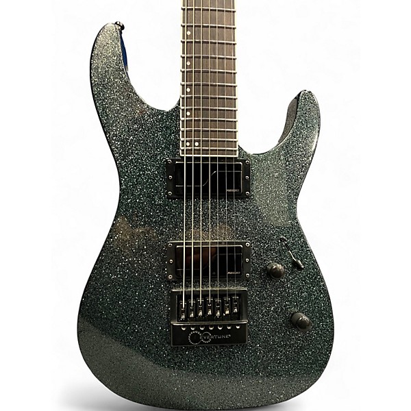 Used 2026 Ltd  Deluxe M1007B Green Sparkle Solid Body Electric Guitar