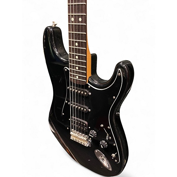 Used Fender 1995 Standard Stratocaster MIM Black Solid Body Electric Guitar