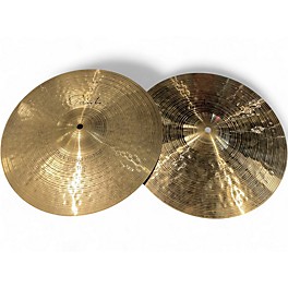 Used Paiste 14in Signature Dark Crisp Hi Hat Pair Cymbal