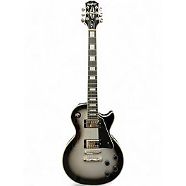 Used Epiphone Les Paul Custom Silverburst Solid Body Electric Guitar