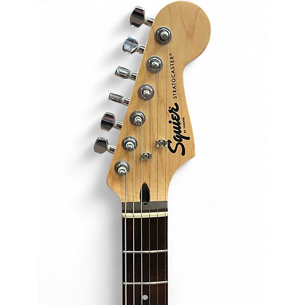 Used Squier Bullet Stratocaster HSS Black Solid Body Electric Guitar