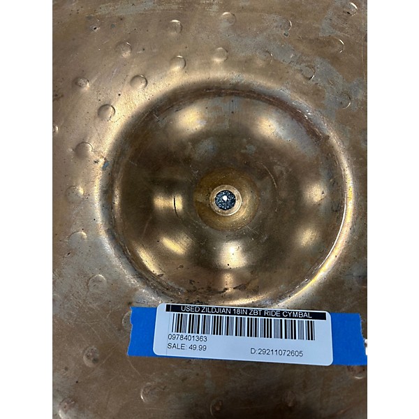 Used Zildjian 18in ZBT Ride Cymbal