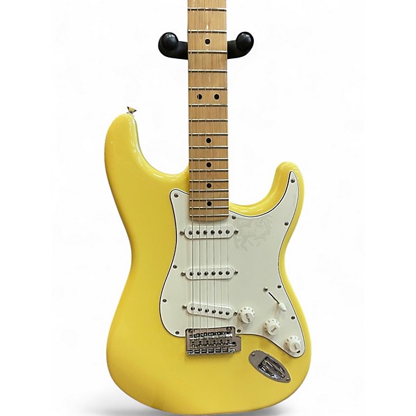 Used Fender Standard Stratocaster TV Yellow Solid Body Electric Guitar