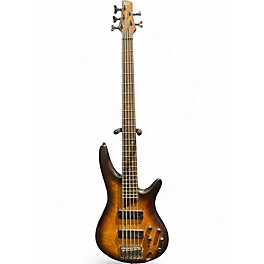 Used Ibanez SR505 5 String Brown Electric Bass Guitar