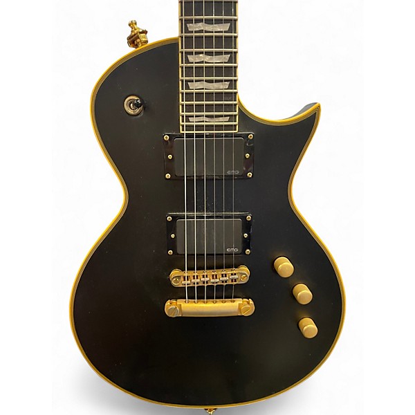 Used ESP LTD Deluxe EC1000 Satin Black Solid Body Electric Guitar