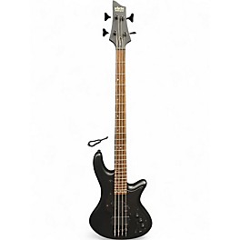 Used Schecter Guitar Research Stealth 4 Flat Black Electric Bass Guitar