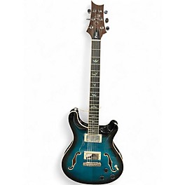 Used PRS SE Hollowbody II Piezo Peacock Blue Hollow Body Electric Guitar