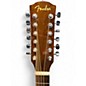 Used Fender CD60sce 12 Natural 12 String Acoustic Electric Guitar