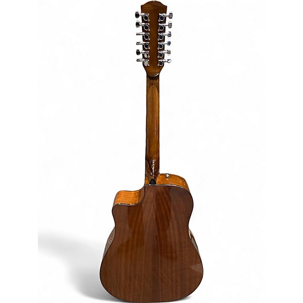 Used Fender CD60sce 12 Natural 12 String Acoustic Electric Guitar