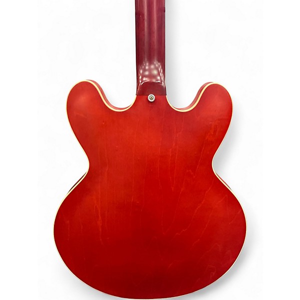 Used Gibson ES335 Dot Reissue Faded Flat Red Hollow Body Electric Guitar