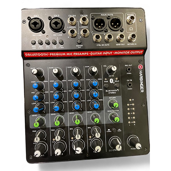 Used Harbinger LV8 Powered Mixer