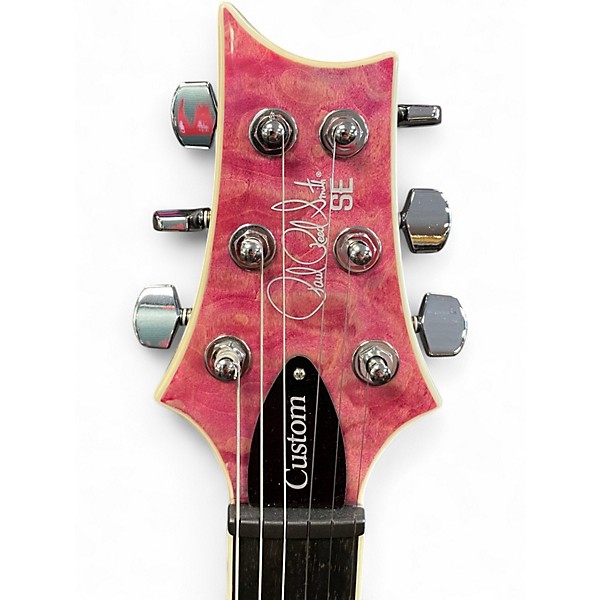 Used PRS SE Custom 24 PINK Solid Body Electric Guitar