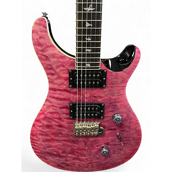 Used PRS SE Custom 24 PINK Solid Body Electric Guitar