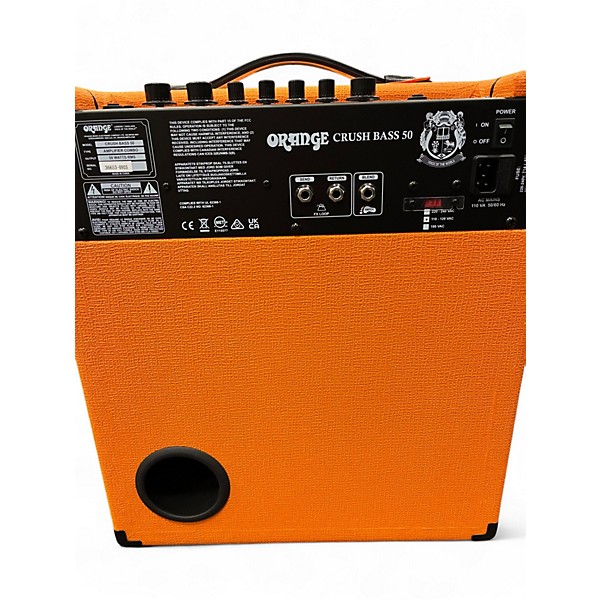 Used Orange Amplifiers crush bass 50 Bass Combo Amp