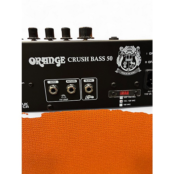 Used Orange Amplifiers crush bass 50 Bass Combo Amp