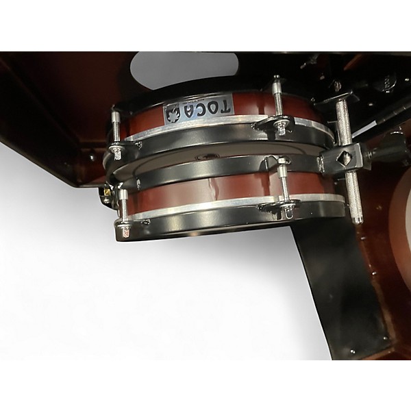 Used Toca 3 Piece KICKBOX Brown Drum Kit