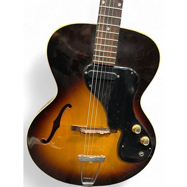 Vintage 1960s Gibson ES120T Sunburst Hollow Body Electric Guitar