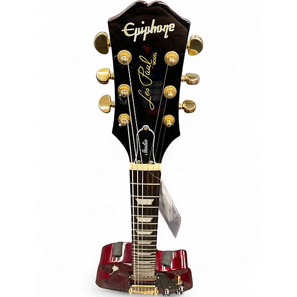 Used Epiphone Les Paul Studio Cherry Solid Body Electric Guitar