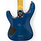 Used Schecter Guitar Research DIAMOND SERIES Trans Blue Solid Body Electric Guitar
