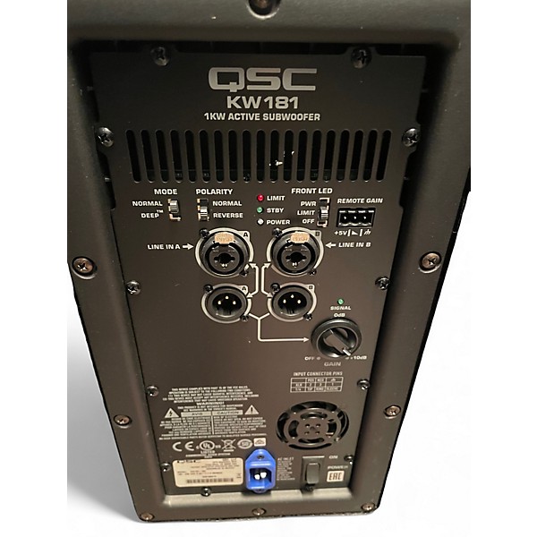 Used QSC KW181 1000W Powered Subwoofer