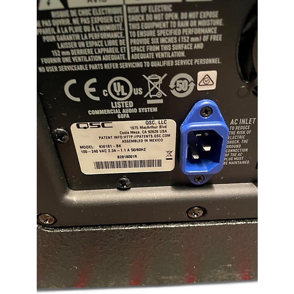Used QSC KW181 1000W Powered Subwoofer