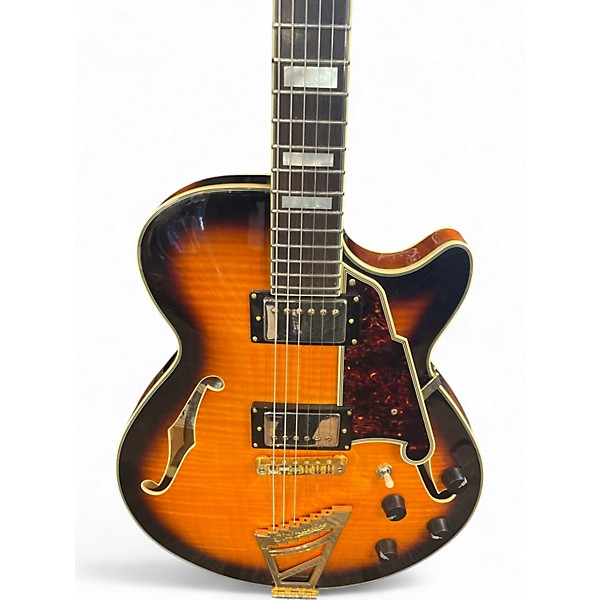 Used D'Angelico EX-SS Sunburst Hollow Body Electric Guitar