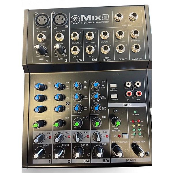 Used Mackie Mix 8 Unpowered Mixer