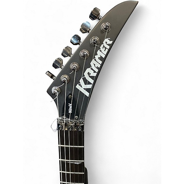 Used Kramer NITE-V Black Solid Body Electric Guitar
