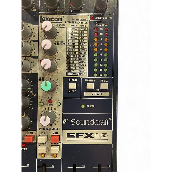 Used Soundcraft EFX 12 Powered Mixer