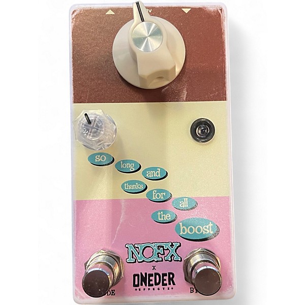 Used Oneder So Long and Thanks for All the Boost Effect Pedal