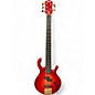 Used Pedulla MVP5 5 String Trans Red Electric Bass Guitar thumbnail