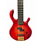 Used Pedulla MVP5 5 String Trans Red Electric Bass Guitar