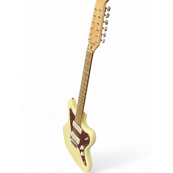 Used Squier Jazzmaster 12 String Antique Ivory Solid Body Electric Guitar