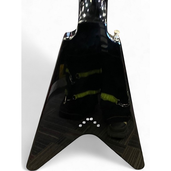 Used 2020 Epiphone Flying V Black Solid Body Electric Guitar
