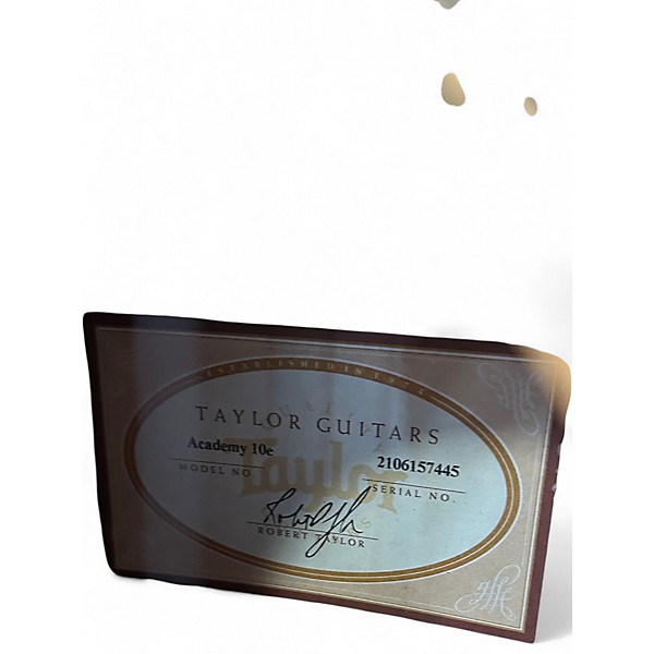 Used Taylor Academy 10E Natural Acoustic Electric Guitar