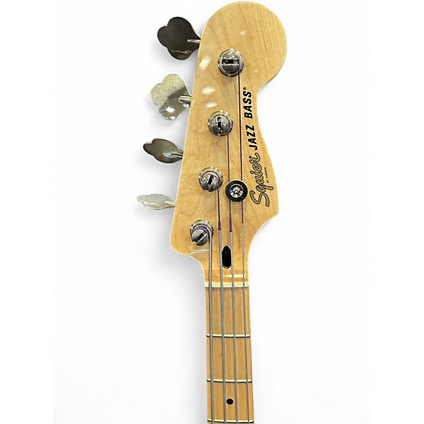 Used Squier Affinity Jazz Bass Black Electric Bass Guitar