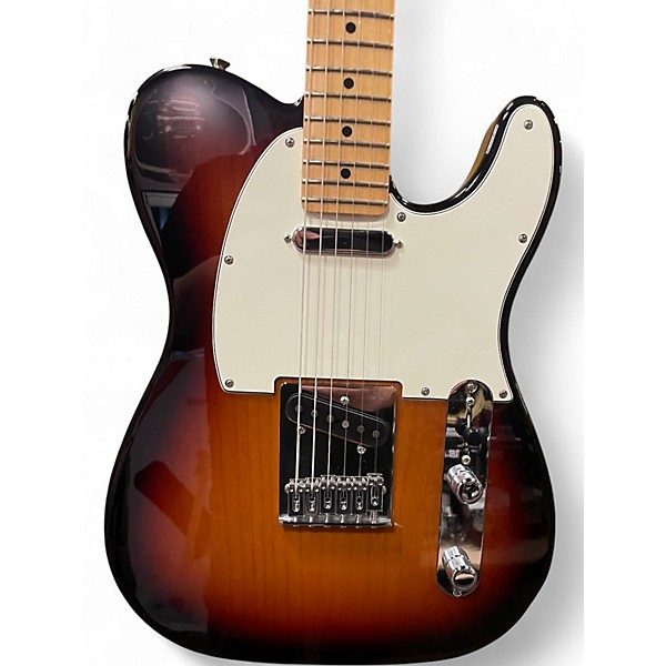Used Fender Player Telecaster 3 Color Sunburst Solid Body Electric Guitar
