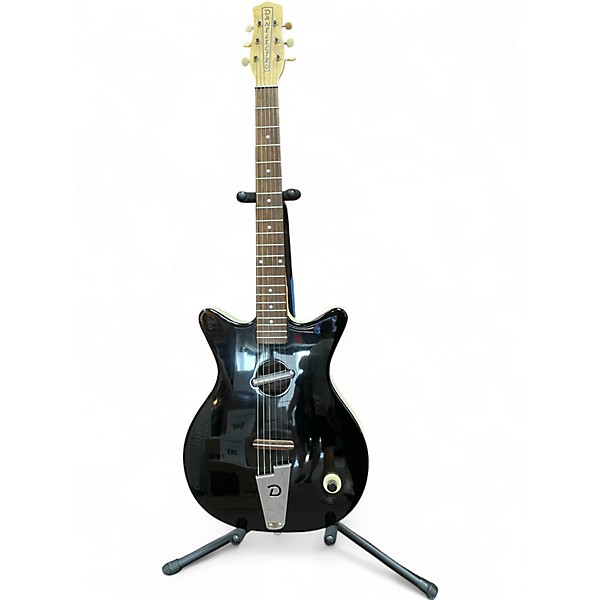 Used Danelectro Convertible Black Acoustic Electric Guitar