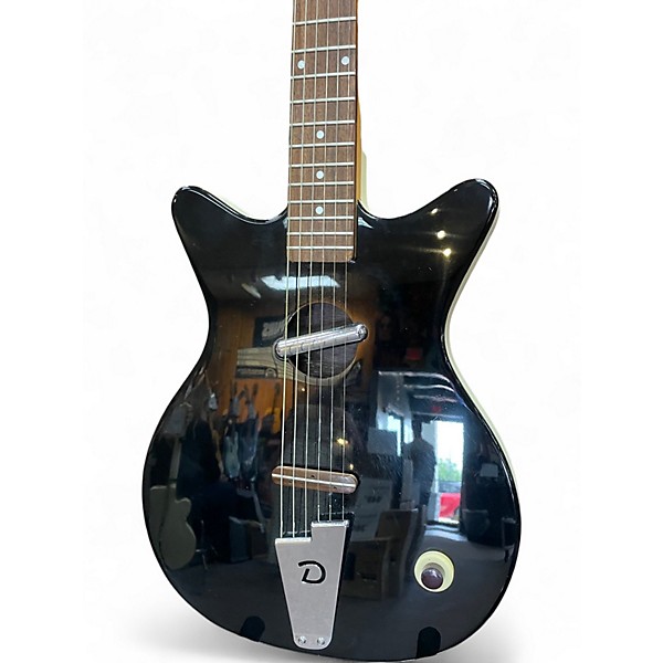 Used Danelectro Convertible Black Acoustic Electric Guitar