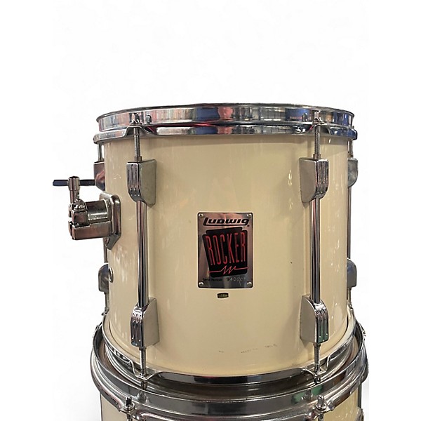 Used Ludwig 5 Piece Rocker White Drum Kit