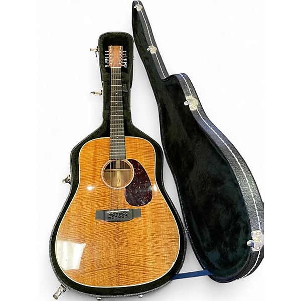 Used Martin Custom Shop D-14 Fret Koa Natural 12 String Acoustic Guitar