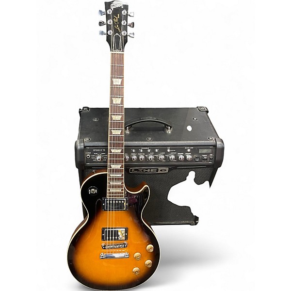 Used Gibson Les Paul Traditional Pro Vintage Sunburst Solid Body Electric Guitar