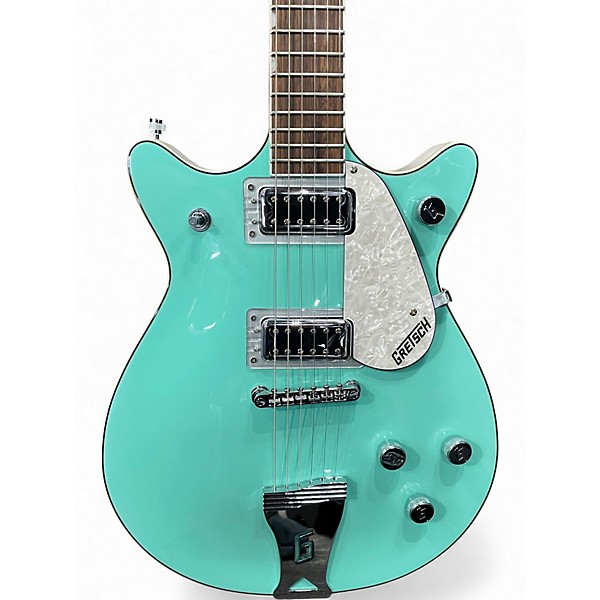 Used Gretsch Guitars G5237 Electromatic Double Jet FT  Surf Green Solid Body Electric Guitar