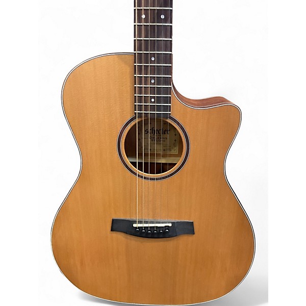 Used 2016 Schecter Guitar Research ORLEANS STUDIO SATIN NATURAL Acoustic Guitar