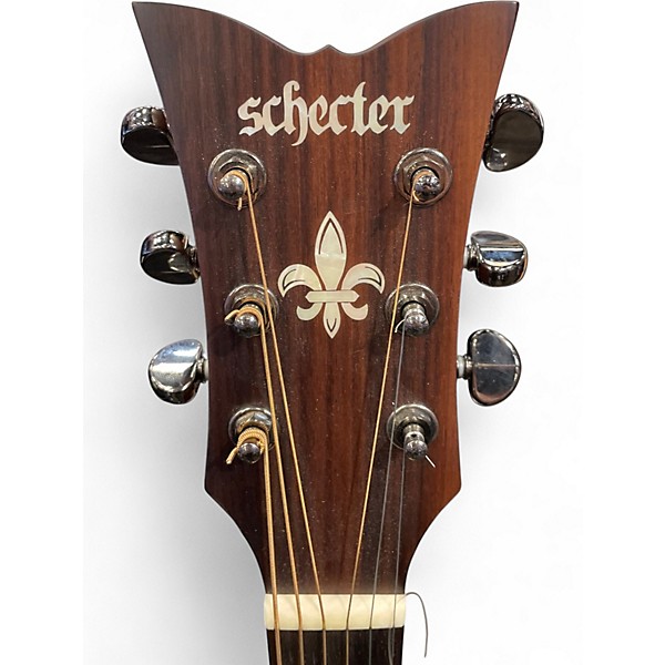 Used 2016 Schecter Guitar Research ORLEANS STUDIO SATIN NATURAL Acoustic Guitar
