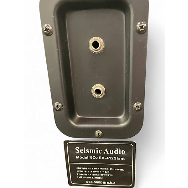 Used Seismic Audio Slant top 412 guitar cab Guitar Cabinet