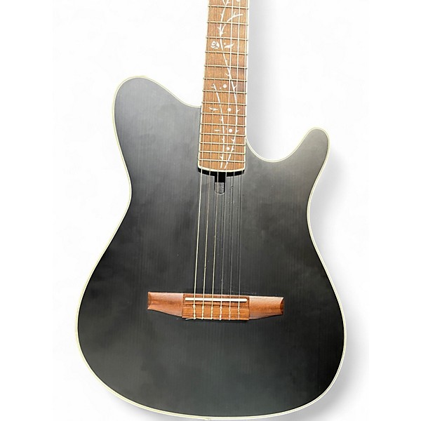 Used Ibanez TOD10N Black Classical Acoustic Electric Guitar