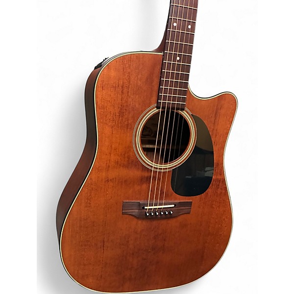 Used Takamine EF340SCGN Natural Acoustic Electric Guitar