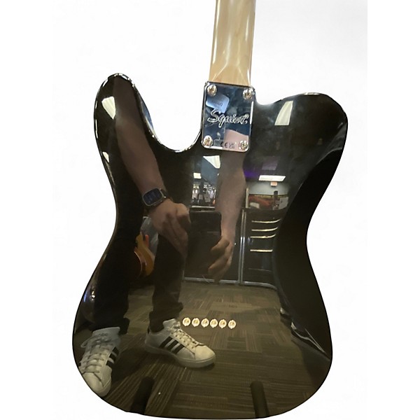 Used Squier ESQUIRE DELUXE Metallic Black Solid Body Electric Guitar